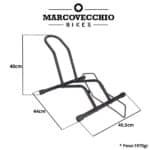 Soporte Para Bicicleta Pie De Apoyo Con Tope Rueda Trasera - Imagen 9