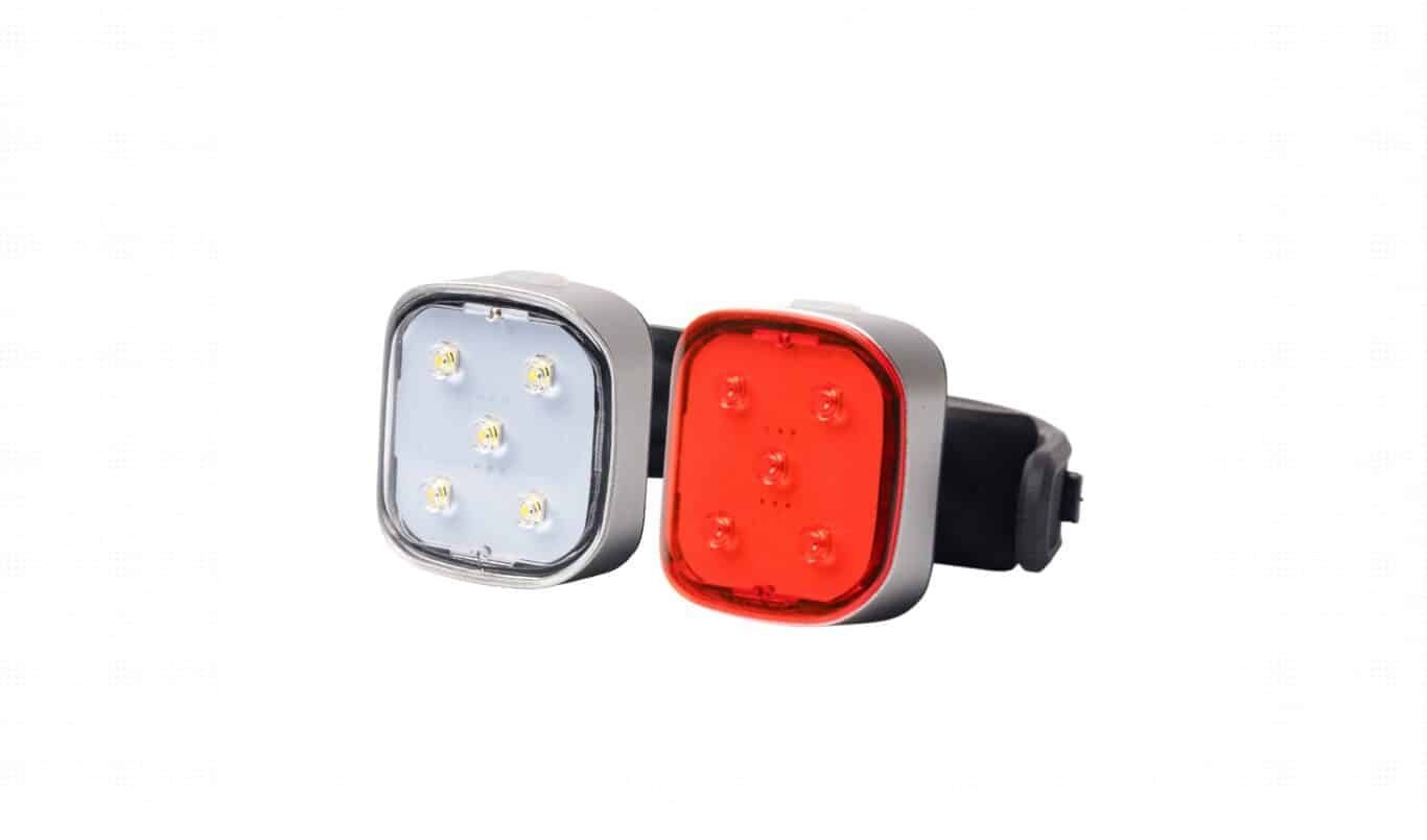 PORT2 KIT LUCES LIT RIDING Delantera y Trasera 120LM Usb - Imagen 1
