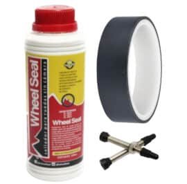 KIT TUBELESS CINTA 27MM + LIQUIDO 500ML + VALVULAS