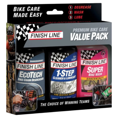 KIT FINISH LINE DESENGRASANTE + LUBRICANTE 1-STEP + LIMPIADOR