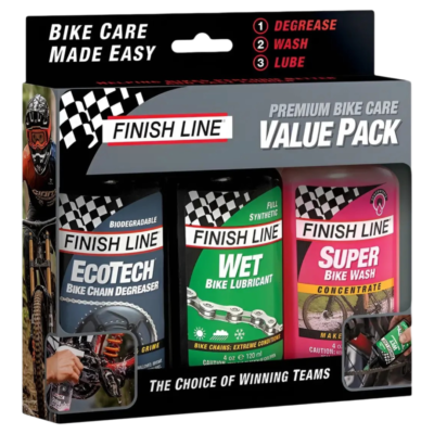 KIT FINISH LINE DESENGRASANTE + LUBRICANTE HUMEDO + LIMPIADOR